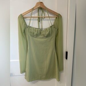 Princess Polly Light Green Dress Size 0